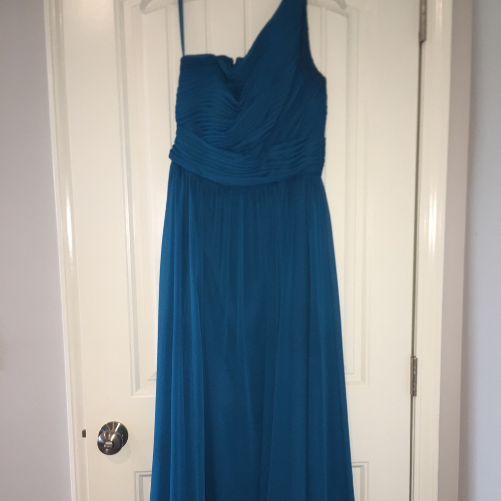 Blue bridesmaids dress